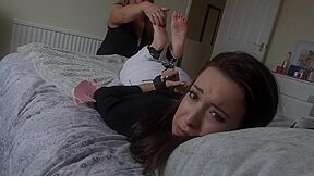 Hogtied Foot Tickled By Stepmother - Lauren Louise