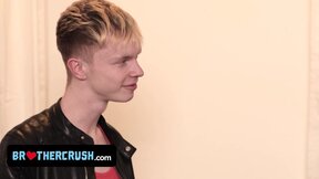 Brother Crush - Naughty Twink Tricks His Older Step Brothers To Make Out