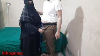 Muslim hijabi maid gets fucked in the Ass and pussy and blowjob