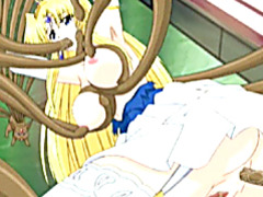 Hentai Princess with bigtits gets tentacles poked all hole