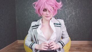 Erotic Ashido Mina adores wedgie, spanking and sex toy ride after classes - Spooky Boogie