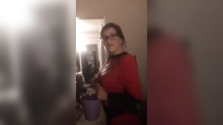 Halloween Trick or Treater Fucks me Rough PAWG Real Private Amateur