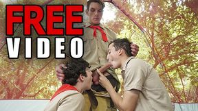 Boys At Camp - Cute Scout Boys Dakota Lovell & Jack Andram Drill And Creampie Their Master's Asshole
