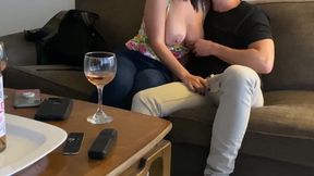 Romantic date and sex with busty teen girl