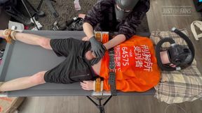 Gas Mask Boy Strapped Down and Edged