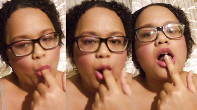 Fingers licked tease unveiled purpose got cock