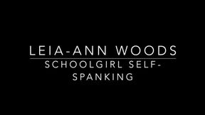 spanking myself in school uniform!
