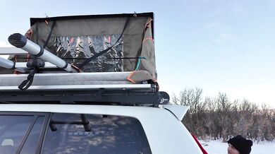 Slutty Camper Shows off Light Up Butt Pug And Rooftop Tent