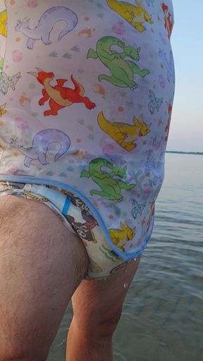 Dinosaur Swim Trunks