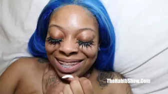 Redbone BignieMoneyy eagerly takes Jay Banga's massive black cock deep