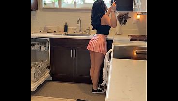 Carly Kiss Fucks Her Best Friend'_s Stepdad While House-Sitting