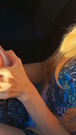 StepSister Decided to Try Her Sex Gift right in the Parking Lot   Clip 1