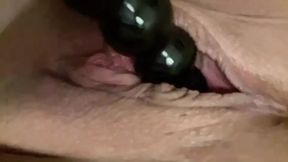 My hard glassy dildo