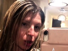 Gina Gerson shower pussy shaving