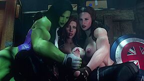 Car Toon - Extreme Anal Sex Delicious Extreme Fucking Hard Sex Riding A Huge Fat Cock Futanari She-hulk 3d Porn Compilation Amazonium