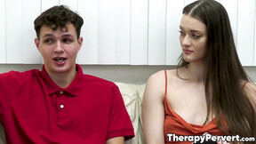 Therapist Mckenzie Lee helps teen hottie Olivia Madison fix her relationship with