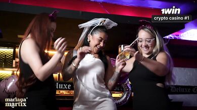 Mariana’s bachelorette nightmare cumming to a massive BBC stripper at her wedding rehearsal