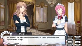 Maid Mansion: cock sucker house maid, cumshot in mouth, Hentai ep.2