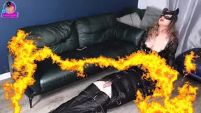 Real homemade foot fetish action with submissive slave
