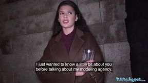 Lonely Party Girl Creeps Off for Casting
