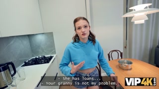 VIP4K. Russian college slut is having her first ANAL to stay in the apartment