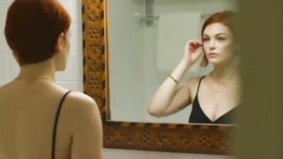 Bree Daniels gets a surprise from her husband while they're fucking in red lingerie