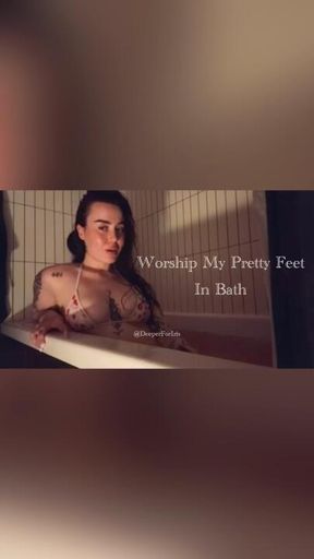 💛 Worship My Pretty Feet In Bath 💛