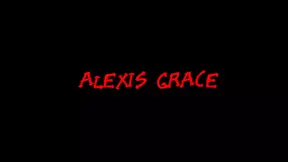 Alexis Grace sucks big cock through a glory hole in front of other pervs