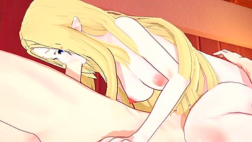 Big titty Elf wants rough sex - anime hentai eminence in shadow