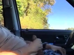Daddy in the car play and cum