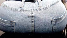Tiny Colony Crushed in Denim Jeans and Ass Stifled Unknowingly