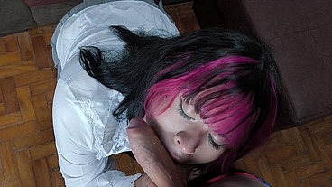 estreando a trans novinha fodendo o cuzinho dela no pelo