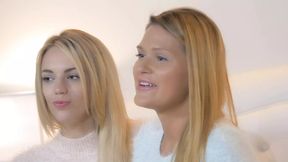 Two Beautiful American sisters are casting for porn industry, for them everything goes in Sex without taboos