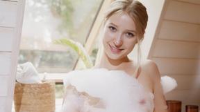 ”Natural tits Lilly A exposing amazing naked body & sexy teen liked it”