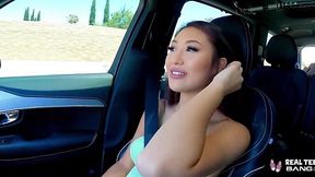 Alleyway Quickie with Real Teen Mina Luxx Before Hotel Romp