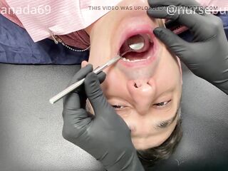 Nurse Bunny Checks Dr. Canada's Teeth Multi Angle