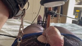 Milked in Stockings - 2 massive cum loads