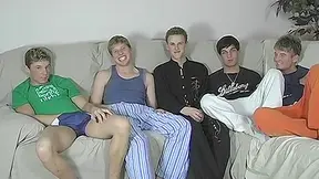 Sean Tyler - Five Boy Jerk And Suck Session - Blair, Jayce And Tyler