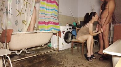 FUCKED WIFE'S BEST FRIEND IN THE BATHROOM WHEN MY WIFE WAS IN THE SHOWER! WILL SHE NOTICE?