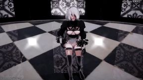 【MMD R18】２B「Uptown Funk」