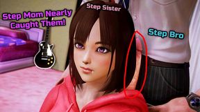 waifu academy - cute 18yo asian teen step sister nearly caught by step mom sucking step brother s big cock. the still hot cum on her lips almost gave her away - part #33