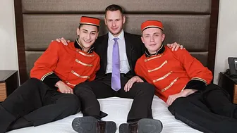 Multi orgasm threesome Zane Anders Cameron Kincade Dominic Pacifico