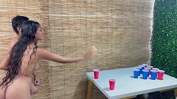 Stepsister gets beat at game then takes huge cock in her ass