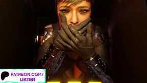 Sexy babe with a big dick in hot futanari 3D animation