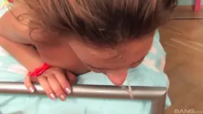 Horny Hennessey Lets Naughty Neighbor Facefuck Her Gorgeous Features