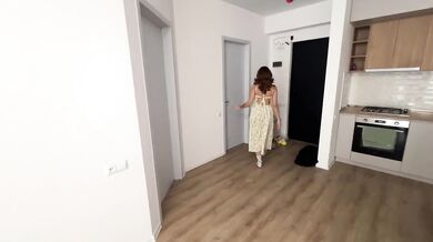 Paid her cleaning fees with my tight pussy bulging hourglass MILF