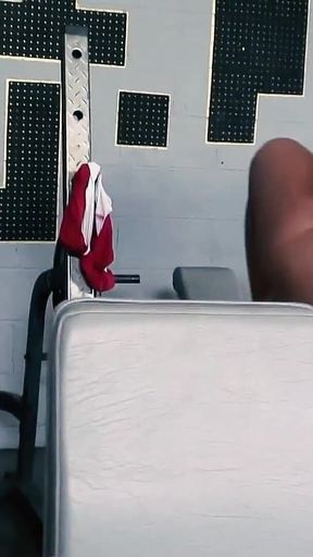 Hot Blonde Works Out Then Fucks Guy in Gym