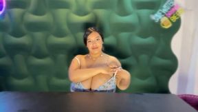 Provoke with the breasts