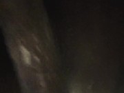 A TRANNY. A JOCKSTRAP and A BIG DILDO (creaming boypussy ass play)