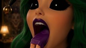 Willing giantess vore and kiss. Clown Vore.